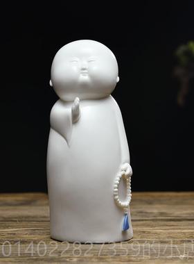 正品东方泥土 意古小柜和尚摆件 创意陶瓷工艺品家居客厅博架酒禅