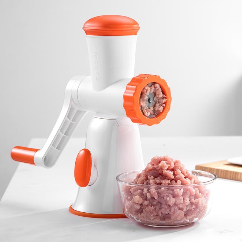 果语美遇料理机家用手动绞肉机搅拌馅料机磨粉机宝宝辅食机灌肠机 - 图1