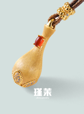 瑾茉S925银新中式平安锁骨链