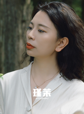 新中式玫瑰金粉母贝葫芦吊坠