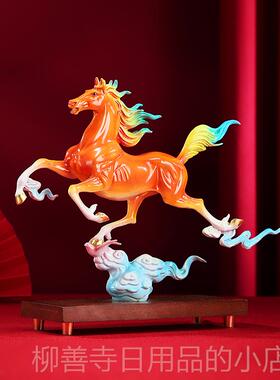 正品摆黄铜马飞踏燕件家摆居桌面办公室商务礼品开业店铺同事送礼