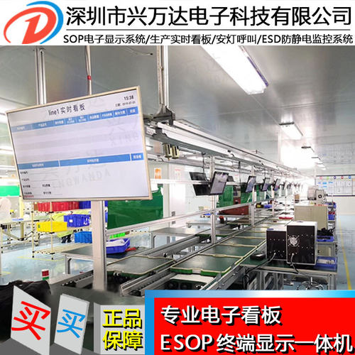 兴万达电子看板系统 液晶电子看板异常安灯呼叫看板电子作业显示 - 图1