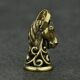 Antique pure brass horse head bell small pendant pendant antique copperware old antique miscellaneous collection old old objects