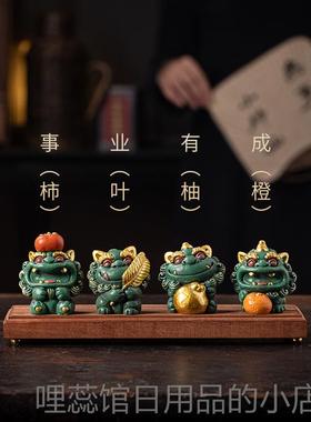 高档文创貔招财貅业有面成家居桌事摆件国潮送同事伴手礼中国特色