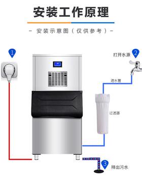 flake ice maker 00kg海鲜自助餐鱼鳞片制冰机冷藏保鲜片冰机
