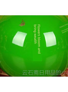 高档景镇瓶陶档瓷器花 高麦秆绿色富贵牡丹圆花瓶 现代中德式家居