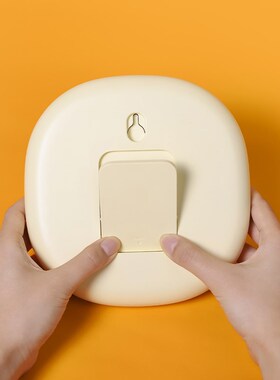 时钟摆台式创意卧室客厅创意台式座钟看时间桌面电子表可爱奶油风