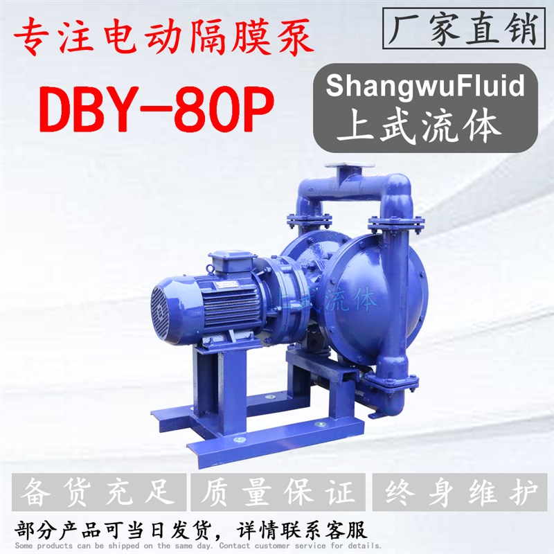 DBY-80P型耐腐蚀不锈钢电动隔膜泵/防腐3寸口径摆线式电动隔膜泵 - 图2