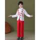High-end Chinese children's chorus costumes, poetry recitation costumes, starring male and female singers in red, primary and secondary school students' red singing styles