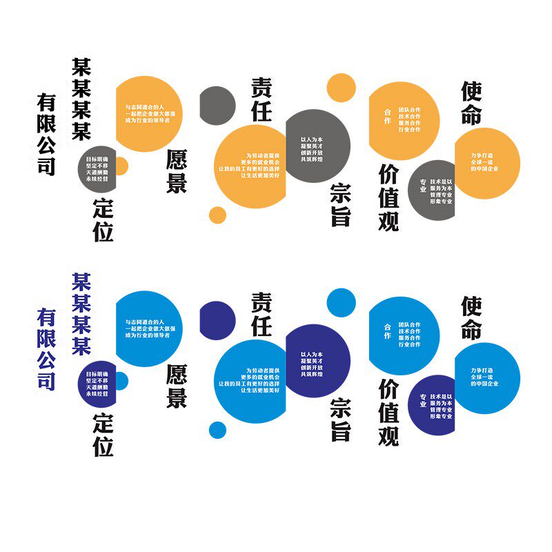 办公室布置墙面装饰公司企业会议室文化墙设计团队励志标语背景贴 - 图0