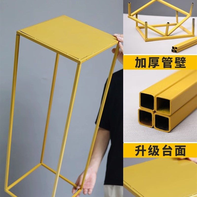 金色铁艺几何婚庆道具方框立柱花架花艺路引婚礼布置装饰摆件结,淘宝优惠券,粉丝福利购,淘宝优惠卷