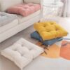 Thick square futon cushion, office seat cushion, living room bay window balcony meditation cushion, sedentary butt cushion