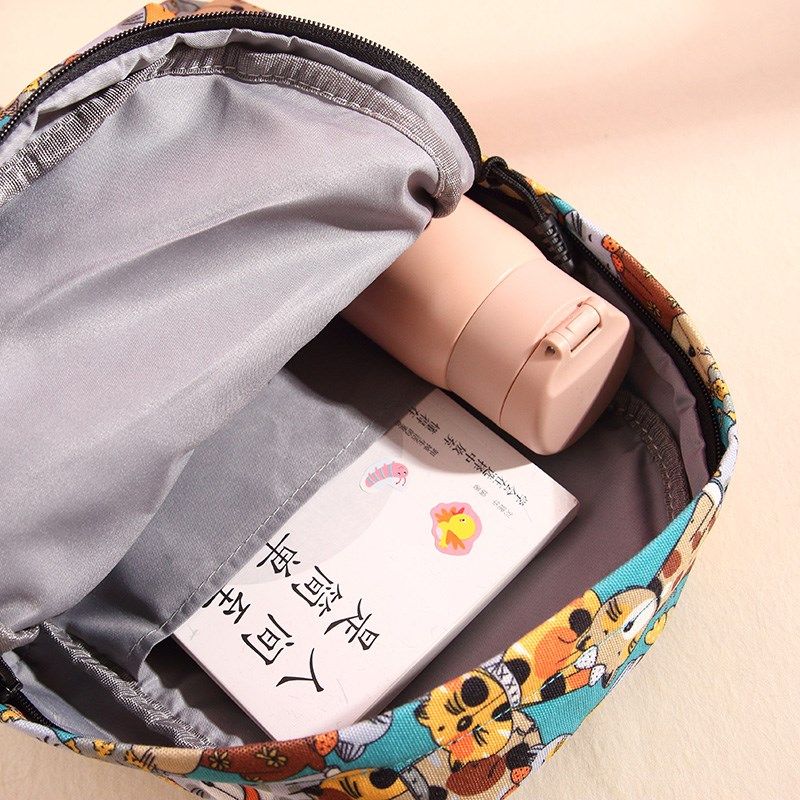 儿童书包幼儿园卡通花猫家族休闲小背包女孩逛街帆布包印花背包,淘宝优惠券,粉丝福利购,淘宝优惠卷
