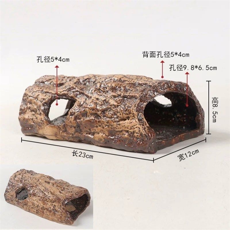 陶瓷工艺爬宠躲避屋鱼缸造景装饰躲避屋乌龟晒台蜥蜴守宫树洞沉水,淘宝优惠券,粉丝福利购,淘宝优惠卷