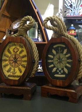 地中海钥匙盒 实木钥匙箱 挂盒 玄关壁挂壁饰 家居收纳钥匙箱