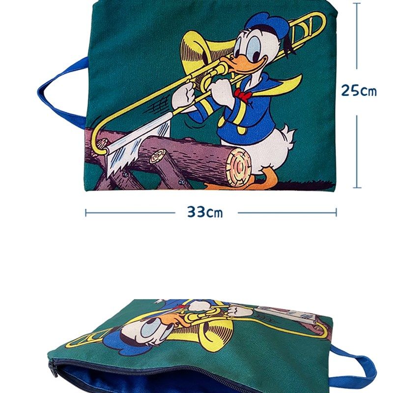 唐老鸭科目分类文件袋拉链帆布A4科目手提大容量装卷子试卷收纳,淘宝优惠券,粉丝福利购,淘宝优惠卷