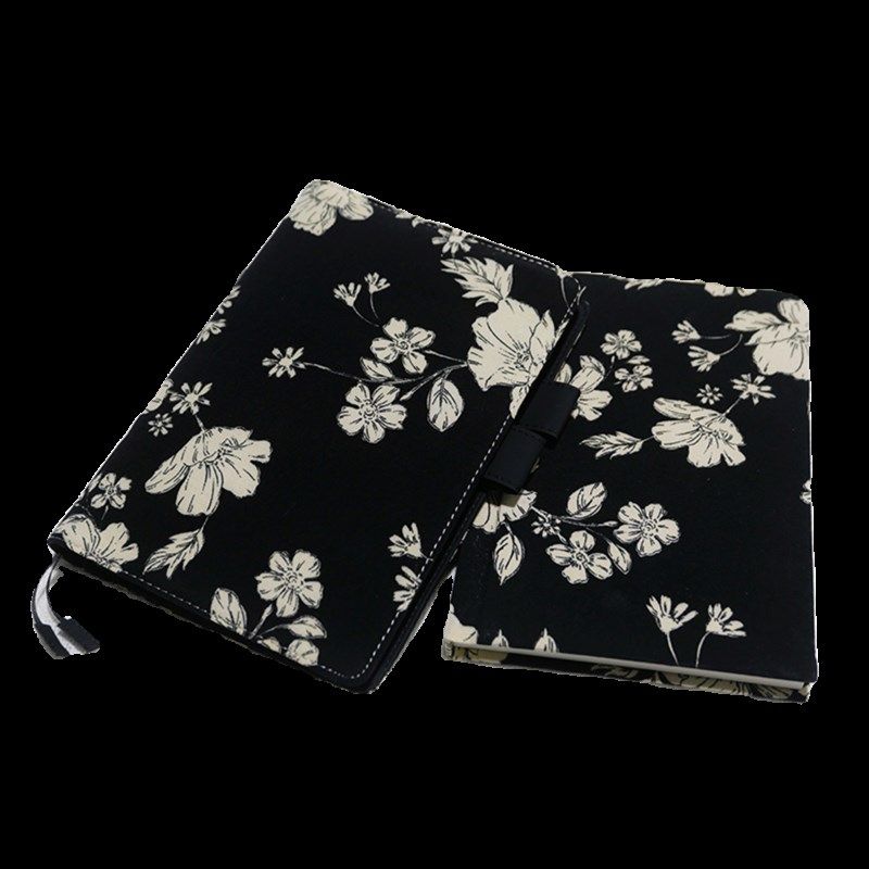 躲在耳里琰谧黑色简约棉布A5硬面本书衣书皮手账日记本,淘宝优惠券,粉丝福利购,淘宝优惠卷