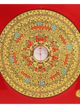 广缘德罗盘指南针高精度罗经仪综合三元三合专业勘测堪舆工具摆件