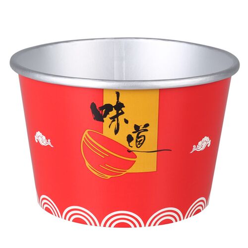 1250/1500m一次性餐盒圆形双层外卖汤面分离打包盒商用面碗带盖 - 图3