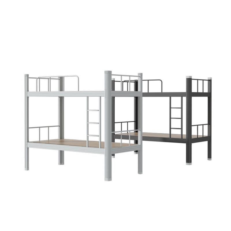上下铺双层床铁架床双人员工学生宿舍床工地高低床公寓铁艺床 - 图3