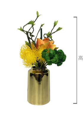 仿真花艺套装花卉餐桌桌面摆件家居饰品假花装饰花绢花客厅花艺