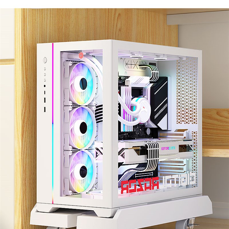 Desktop computer host bracket sea view room chassis base removable bracket home office under desk elevated rack