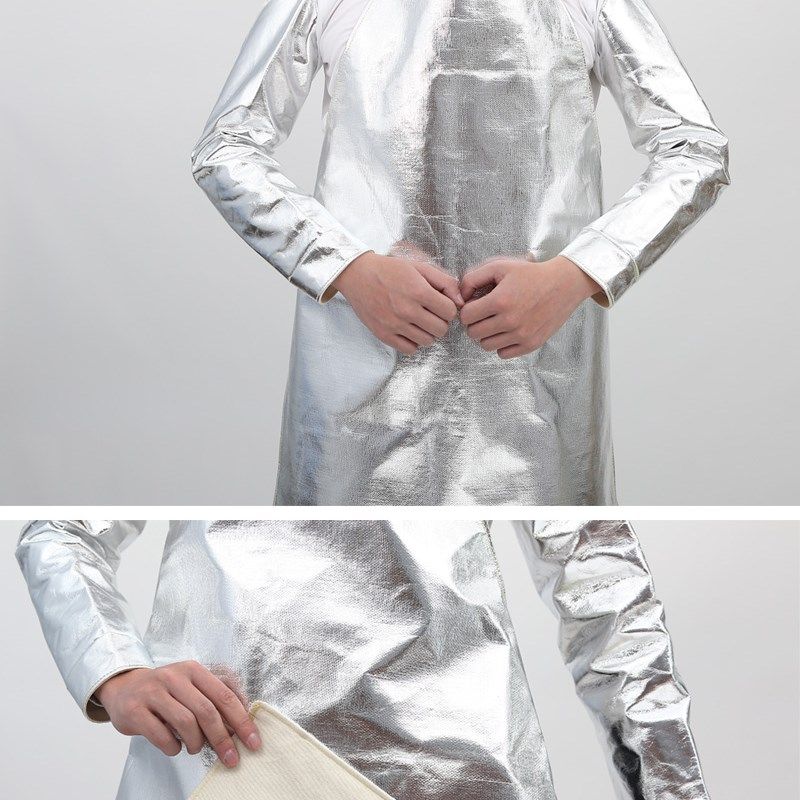 耐高温防烫铝箔围裙隔热服加厚防火星热辐射防油防污加长柔软无袖,淘宝优惠券,粉丝福利购,淘宝优惠卷
