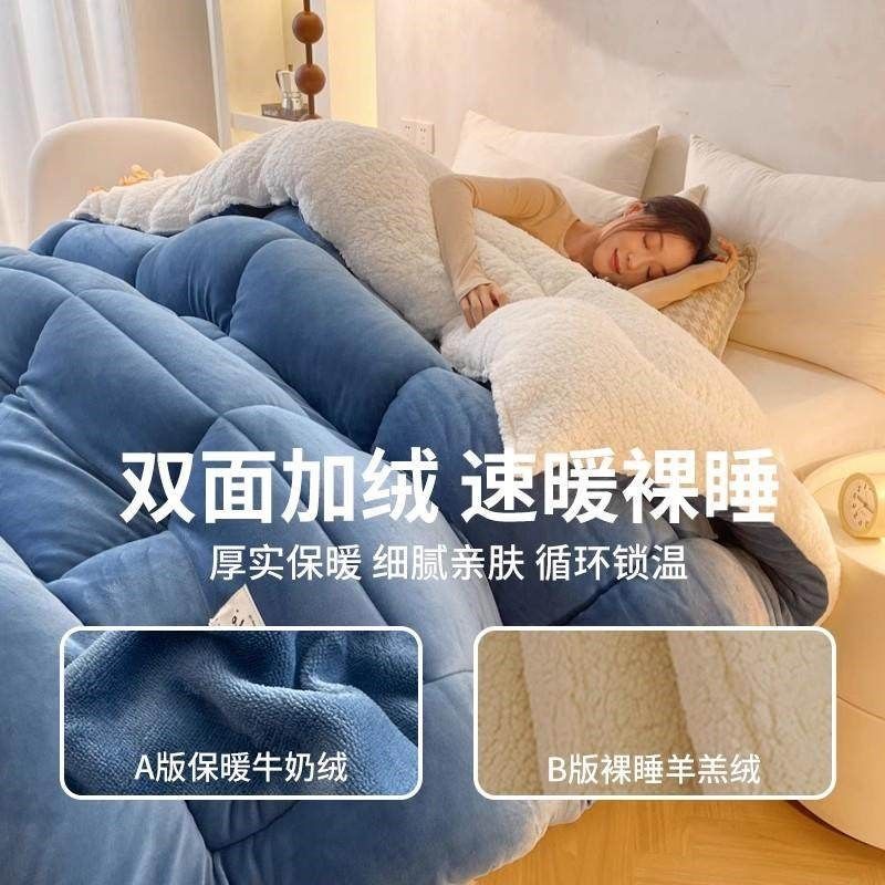 羊羔绒被子2025新款冬季棉被被芯冬天宿舍单人秋冬被加厚保暖10斤,淘宝优惠券,粉丝福利购,淘宝优惠卷