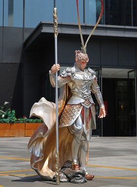 悟空齐天大圣黑神话斗战胜佛玻璃钢雕塑潮玩家台球城装饰大型摆件