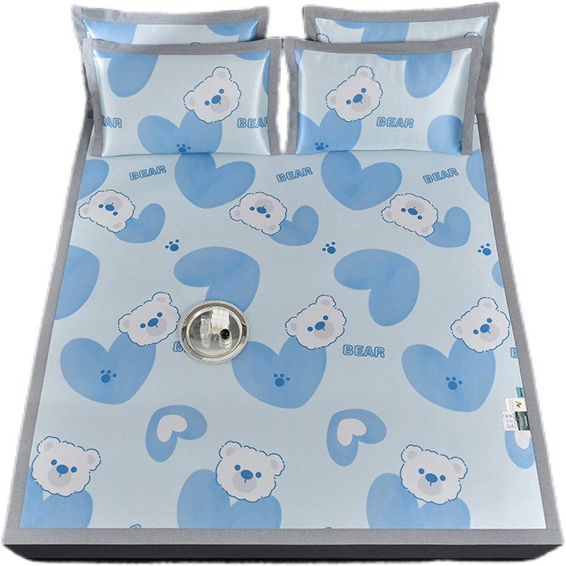 夏季小清新加厚款碳光凉感冰丝席可机洗凉席藤席学生宿舍软席子,淘宝优惠券,粉丝福利购,淘宝优惠卷