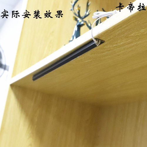 LED220V无需变压器斜45度发光明装硬灯条家用条形铝合金橱柜展示 - 图0