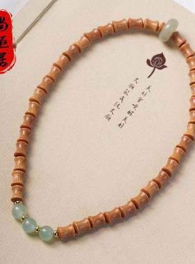 灵笃百货普陀山老山檀竹节手串正宗手工原创手链2024新款檀香手饰