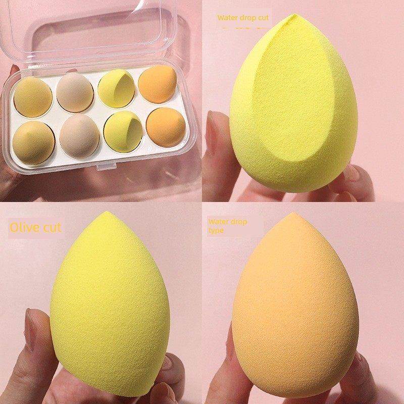推荐不吃粉的八装美容蛋、超软粉泡、化妆海绵蛋、干湿储存盒,淘宝优惠券,粉丝福利购,淘宝优惠卷