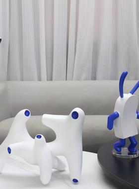 现代简抽象几何约件工艺品树脂1090摆厅卧客室玄关酒店样板房家居