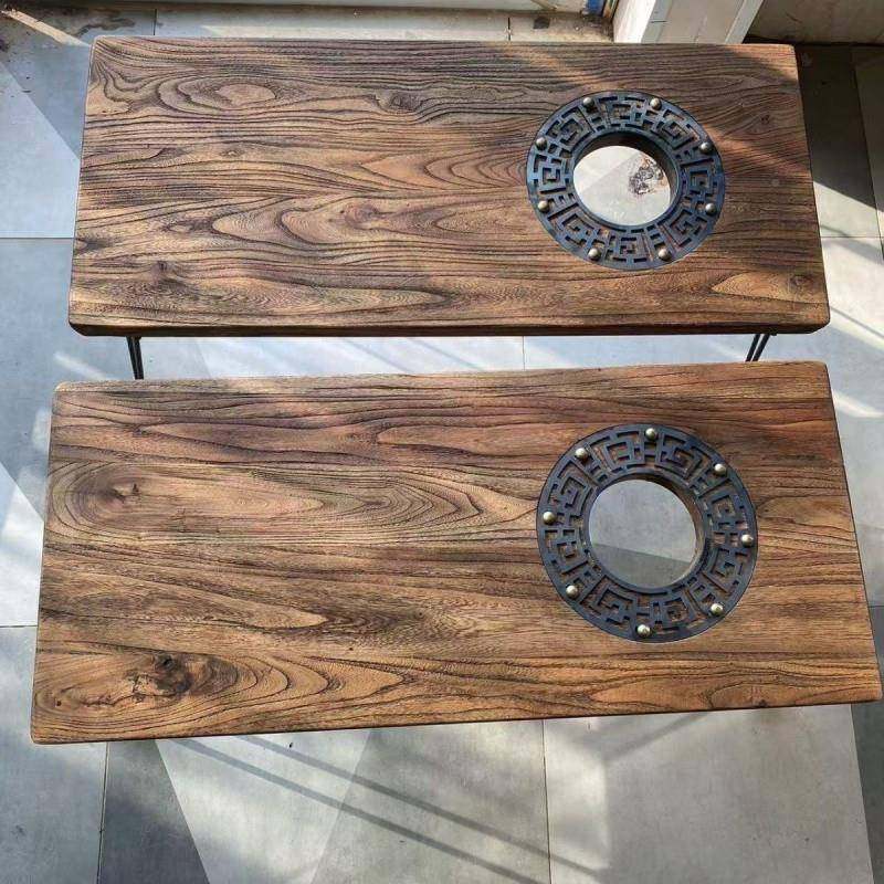 Z木5J露桌子榆木折叠围炉火煮DKE营茶户外炉便携庭院可折叠实茶桌,淘宝优惠券,粉丝福利购,淘宝优惠卷