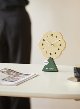 wzoom屋准座桌面时TYOS362件钟摆家居客厅玄关电视柜酒柜创意钟装