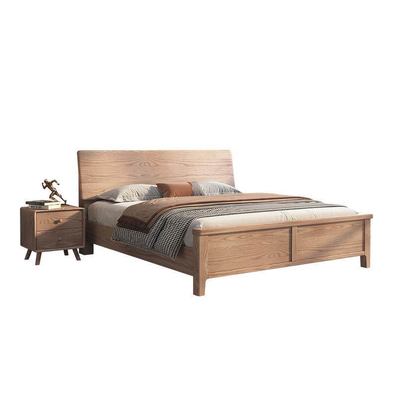 白蜡木全实木床原风厂316直销现代简约简木易工单人床1物米2储箱 - 图3