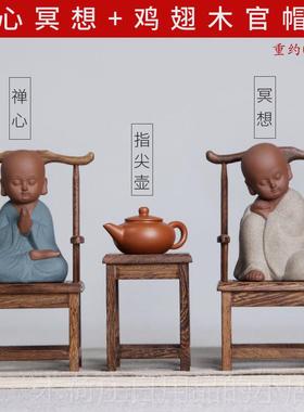 正品新中式公禅意件摆玄关客厅办室茶室桌摆创意家居设软装饰品摆