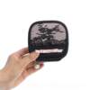 Authentic black lace portable fabric square jewelry box ring and earring storage bag mini jewelry box travel jewelry