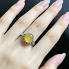 Cui Zhijiang A-grade ice jade 18K gold ring