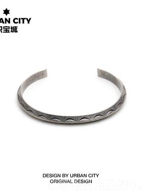 正品印度民风格覆古日式风格图腾雕刻图古男女情侣案银潮族牌钛钢