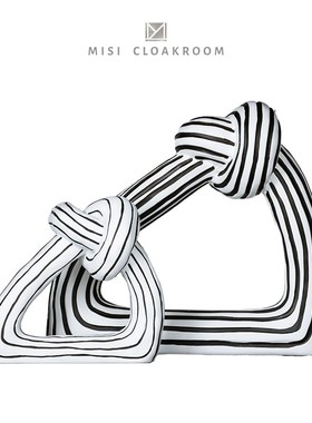 现代简约样板间客厅酒柜创意家居软装饰品组合书房书柜书桌摆件