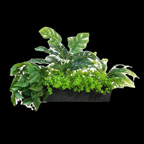 仿真绿植隔断花槽假植物组合花箱仿生花草栅栏造景室外装饰品假花 - 图3