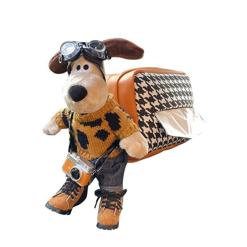 掌狗摆焕琦车载纸巾盒门扶990手箱抽纸式盒汽车内装饰品件车上用,淘宝优惠券,粉丝福利购,淘宝优惠卷