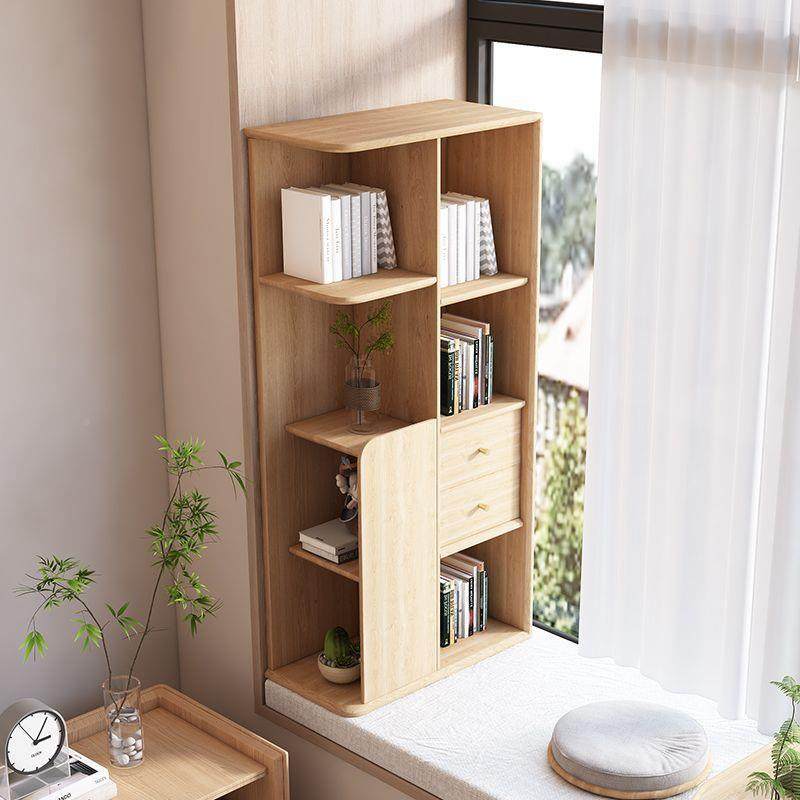 实木飘窗柜阳台室储物柜置物柜卧柜飘USQ窗书架书柜收纳一小体户,淘宝优惠券,粉丝福利购,淘宝优惠卷