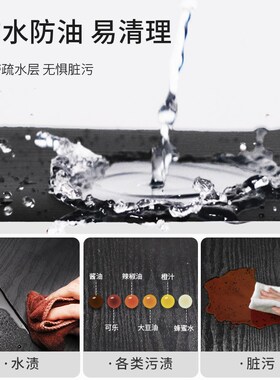黑色桌面贴纸家具翻新自粘墙纸防水桌贴衣柜橱柜门旧柜子桌子贴膜