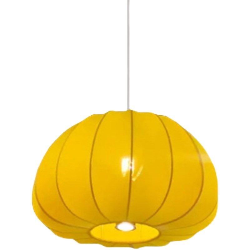 定制中式灯笼餐饮专用灯店铺商用川菜馆过道布艺南瓜型灯带射灯 - 图3