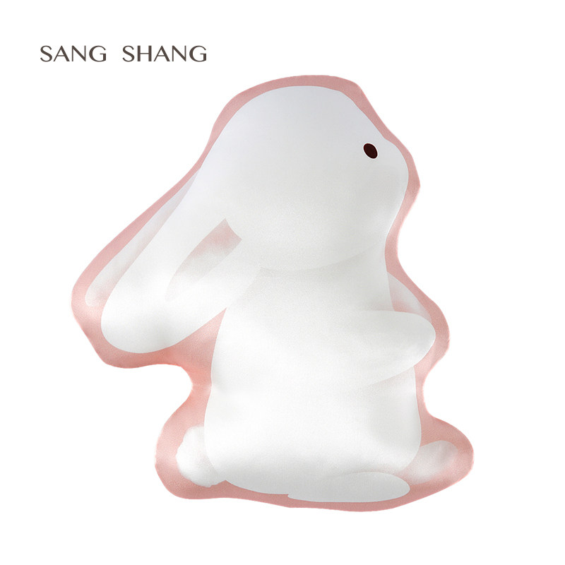 桑尚兔年异形真丝小抱枕儿童靠枕桑蚕丝卡通可爱靠垫护腰客厅卧室,淘宝优惠券,粉丝福利购,淘宝优惠卷