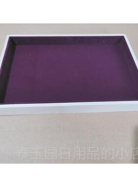 高档首饰托盘店纳高档珠宝展镯示盘戒指项链手收盘用看货盘实木饰