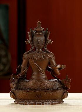 高档藏传密宗铜车制古便携式小佛2像饰B品精工级英寸